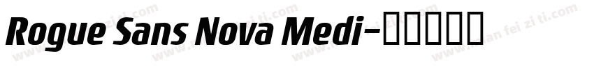 Rogue Sans Nova Medi字体转换